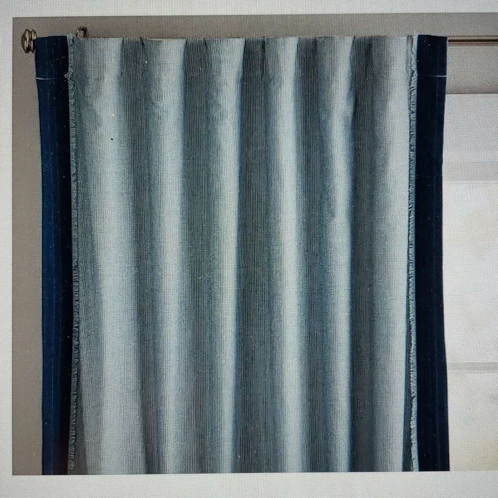 Pottery Barn Kids Junk Gypsy Denim Border Curtains